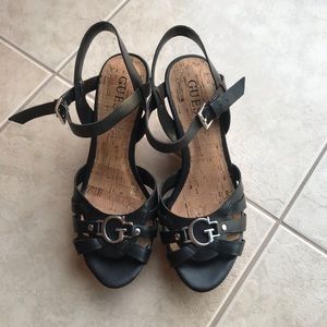 Guess wedge sandals size 6 US